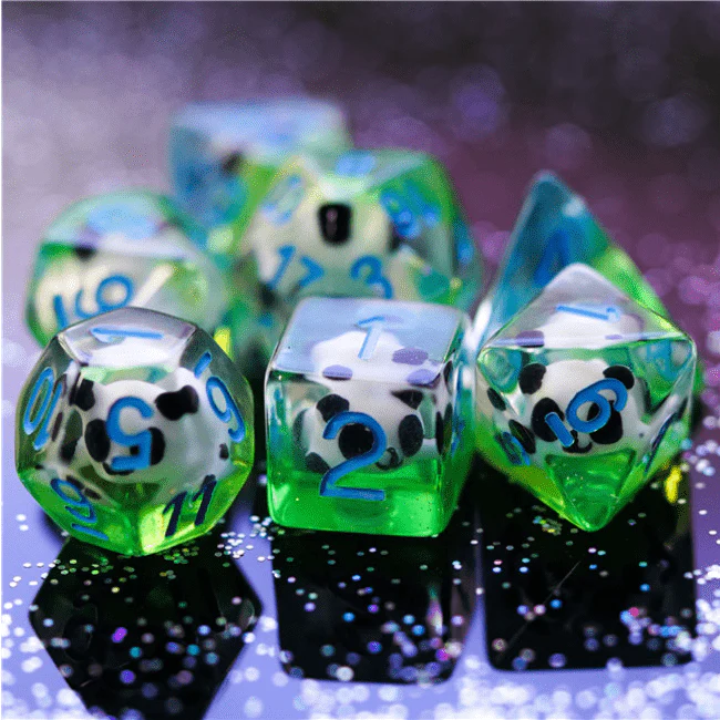 Foam Brain - Panda RPG Dice Set