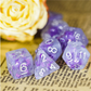 Foam Brain - Lavender Butterfly RPG Dice Set