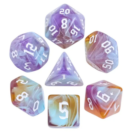 Foam Brain - Amethyst Sunset RPG Dice Set