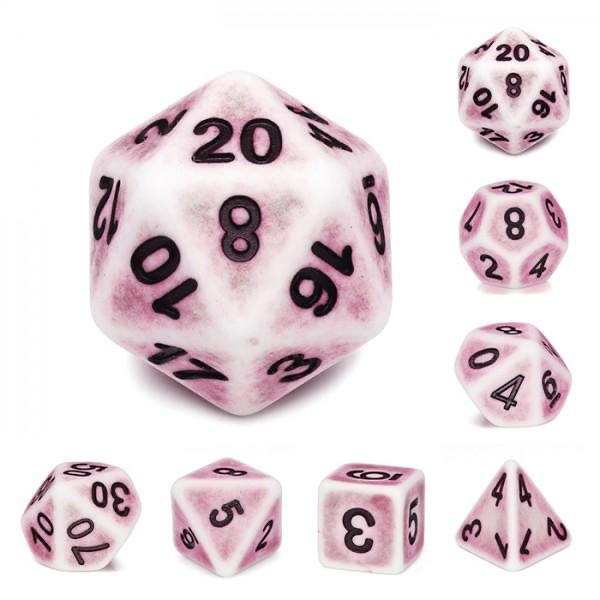 Foam Brain - Ancient Pink RPG Dice Set