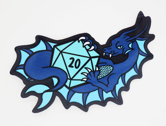 Dice Dragon Sticker - Water