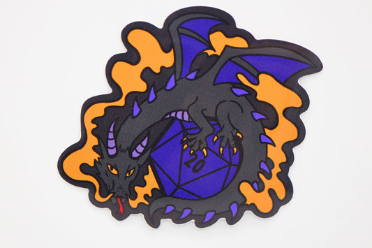 DICE DRAGON STICKER - SMOKE