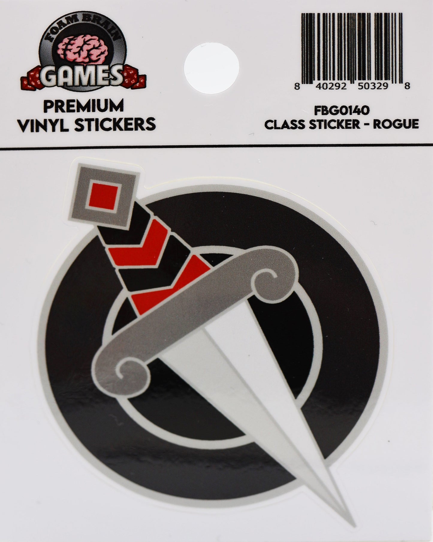 Foam Brain - CLASS STICKER, ROGUE