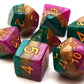 7 Piece DnD RPG Dice Set: Gradients - Queen’s Court