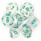 7 Piece DnD RPG Dice Set: Luminous - Blue Winter