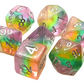 7 Piece DnD RPG Dice Set: Luminous - Fairy Dust