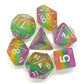 7 Piece DnD RPG Dice Set: Luminous - Fairy Dust