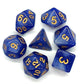 7 Piece DnD RPG Dice Set: Galaxy - Blue & White