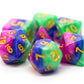 7 Piece DnD RPG Dice Set: Gradients - Jester’s Court