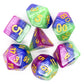 7 Piece DnD RPG Dice Set: Gradients - Jester’s Court