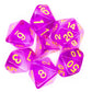 7 Piece DnD RPG Dice Set: Nebula - Light Purple