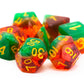 7 Piece DnD RPG Dice Set: Gradients - Watermelon Yum!