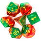 7 Piece DnD RPG Dice Set: Gradients - Watermelon Yum!