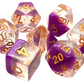 7 Piece DnD RPG Dice Set: Luminous - Snow Cone