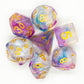 7 Piece DnD RPG Dice Set: Luminous - Violent Storm