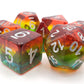 7 Piece DnD RPG Dice Set: Gradients - Psychodelic Trip