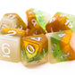 7 Piece DnD RPG Dice Set: Gradients - Kiwi Fruit