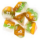 7 Piece DnD RPG Dice Set: Gradients - Kiwi Fruit