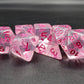 7 Piece DnD RPG Dice Set: Luminous - Pink Planet