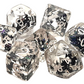 7 Piece DnD RPG Dice Set: Infused - Black Butterfly