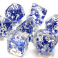 7 Piece DnD RPG Dice Set: Infused - Sapphire Butterfly