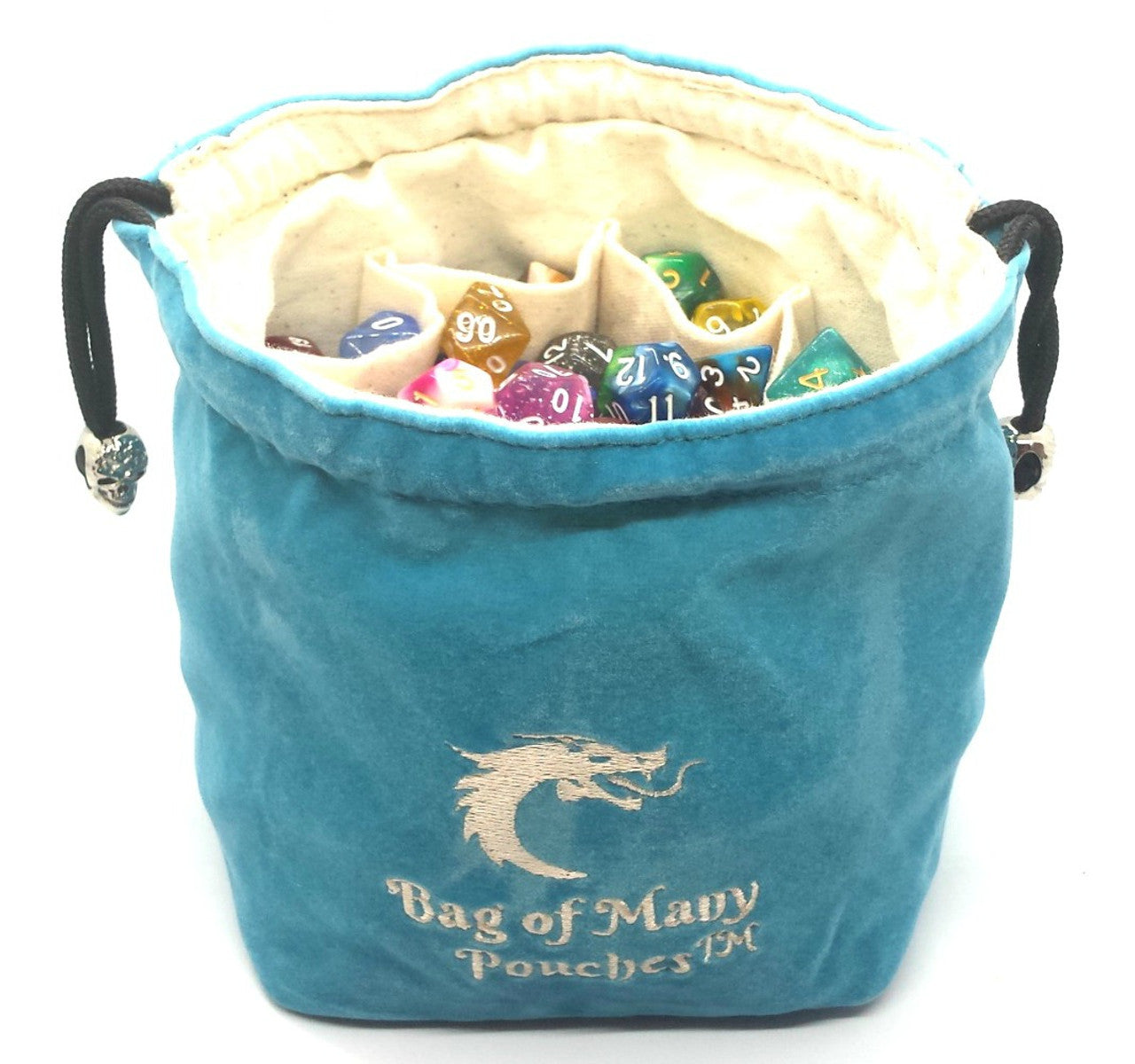 Old School Dice: Bag of Many Pouches Dice Bag - Teal