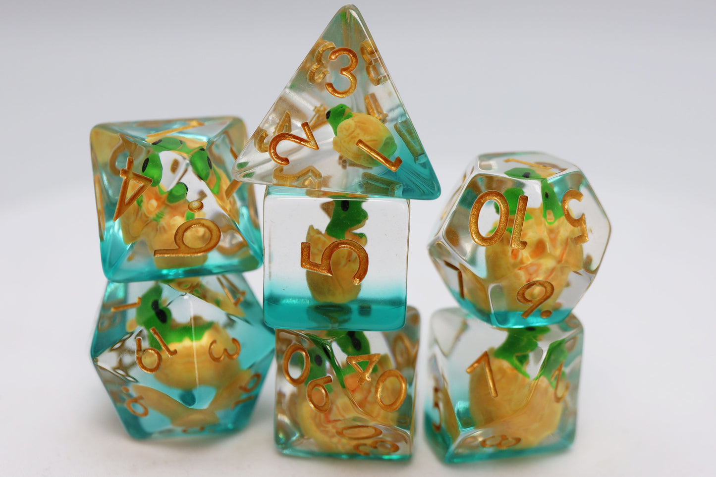 Foam Brain - Green Dragon Hatchlings RPG Dice Set