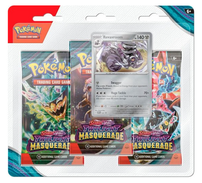 Pokémon- Twilight Masquerade, Three Booster Blister Pack