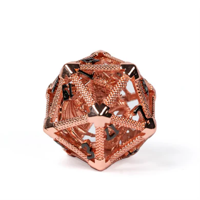 Foam Brain - HOLLOW DRAGON KEEP D20 - ROSE GOLD