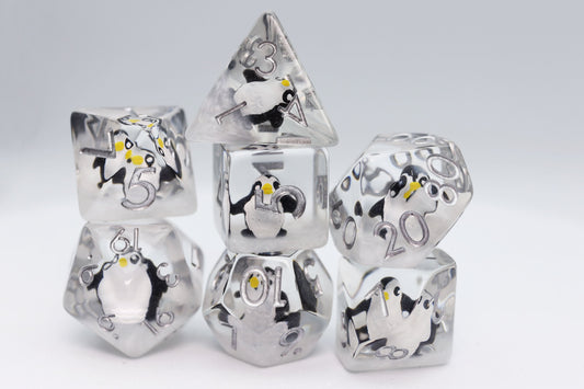 Baby Penguin RPG Dice Set