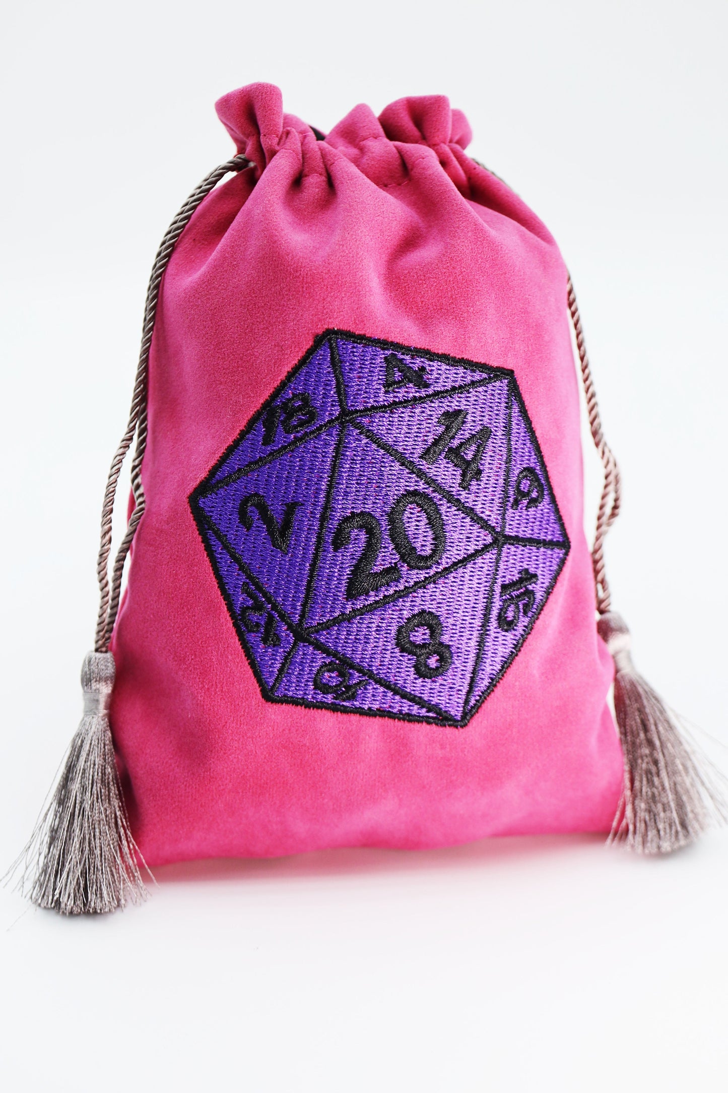 Purple D20 Dice Bag