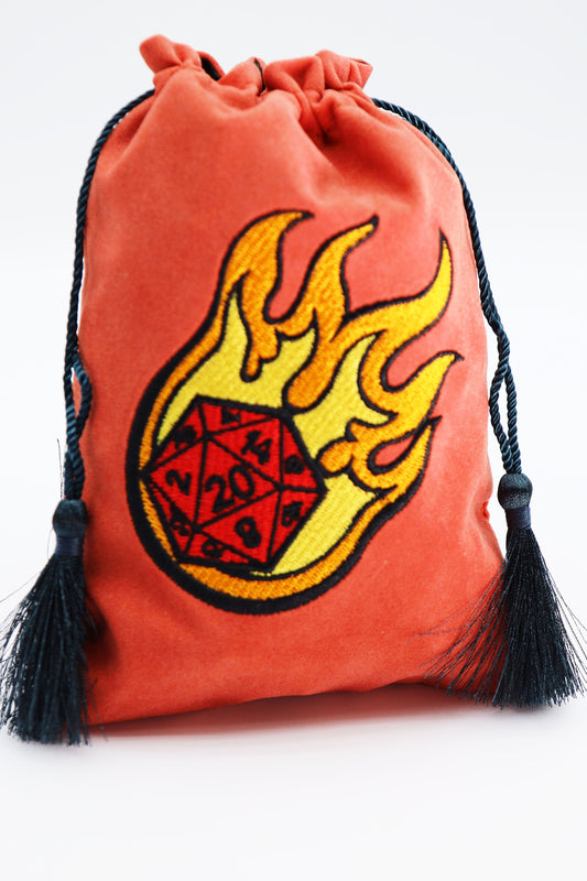 Fireball D20 Dice Bag
