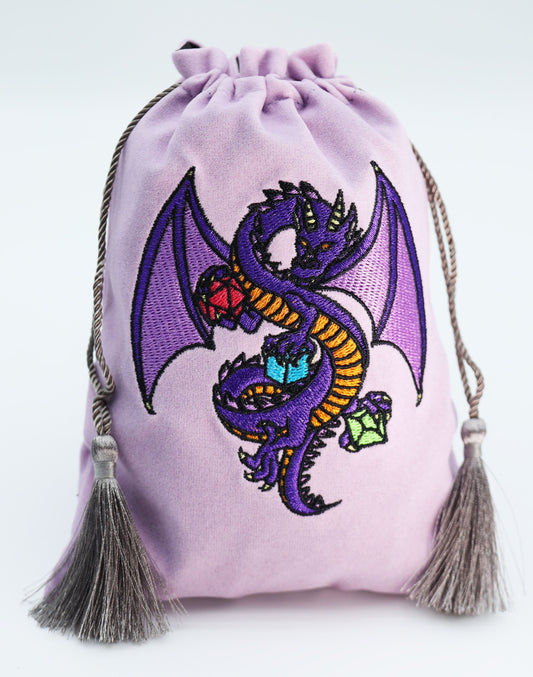 Foam Brain - Dice Bag, Purple Dragon