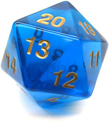 55mm D20 Countdown (spindown) Dice