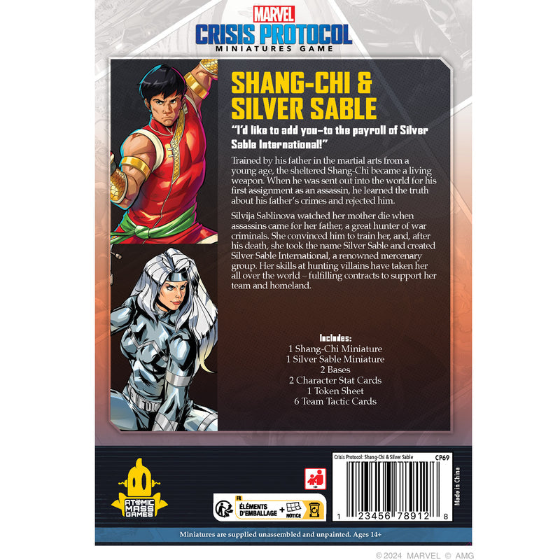 MARVEL: CRISIS PROTOCOL - SHANG CHI & SILVER SABLE