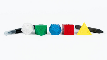 D&D 50th Anniversary Retro Holmes Replica and Modern Dice Set