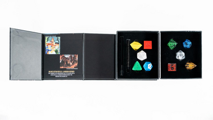 D&D 50th Anniversary Retro Holmes Replica and Modern Dice Set