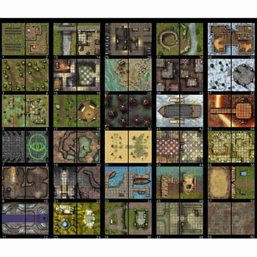 Giant Book of Battle Mats - Volume 3 (17x12”)