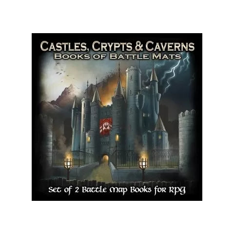 Castles, Crypts, and Caverns: Books of Battle Mats