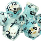 7 Piece DnD RPG Dice Set: Infused - Skull Blue