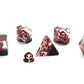 7 Piece DnD RPG Dice Set: Infused - Ghost Red