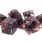 7 Piece DnD RPG Dice Set: Animal Kingdom - Bat Black