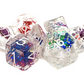 7 Piece DnD RPG Dice Set: Animal Kingdom - Spider - Colorful