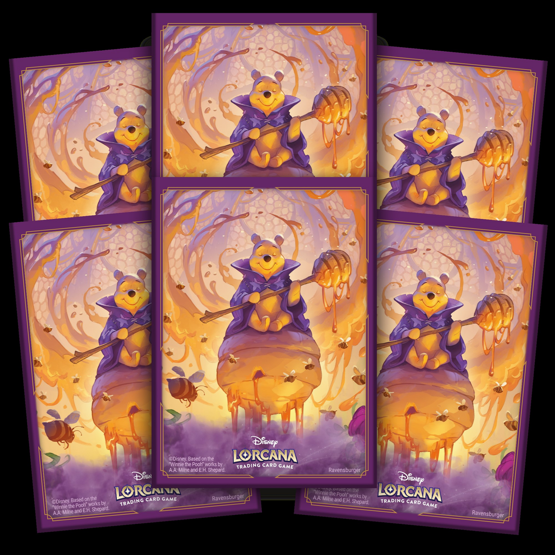 Disney Lorcana TCG: Azurite Sea - Card Sleeves, Winnie the Pooh Not Just Gamin' Disney Lorcana TCG: Azurite Sea - Card Sleeves, Winnie the Pooh Not Just Gamin'