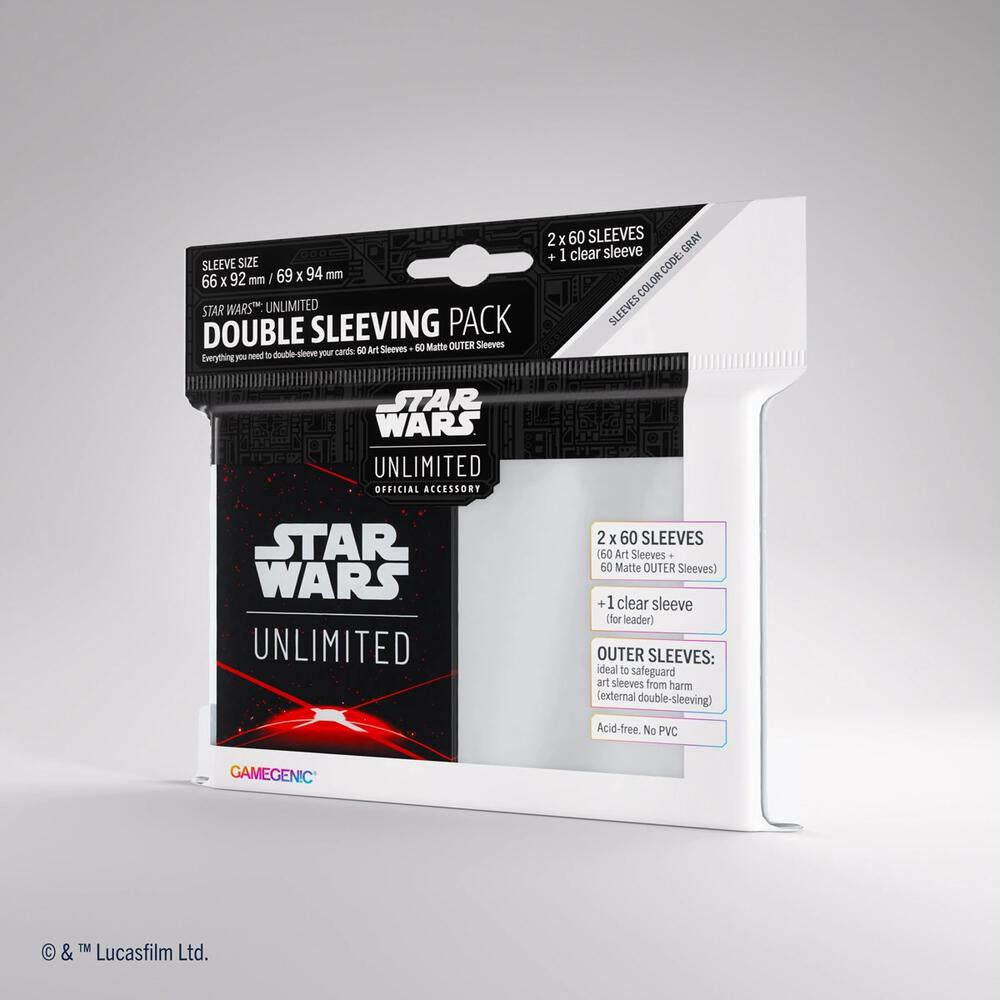 Star Wars Unlimited - Art Sleeves Double Sleeving Pack: Card Back Red