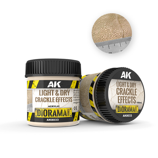 AK-Interactive: Light & Dry Crackle Effects 100ML
