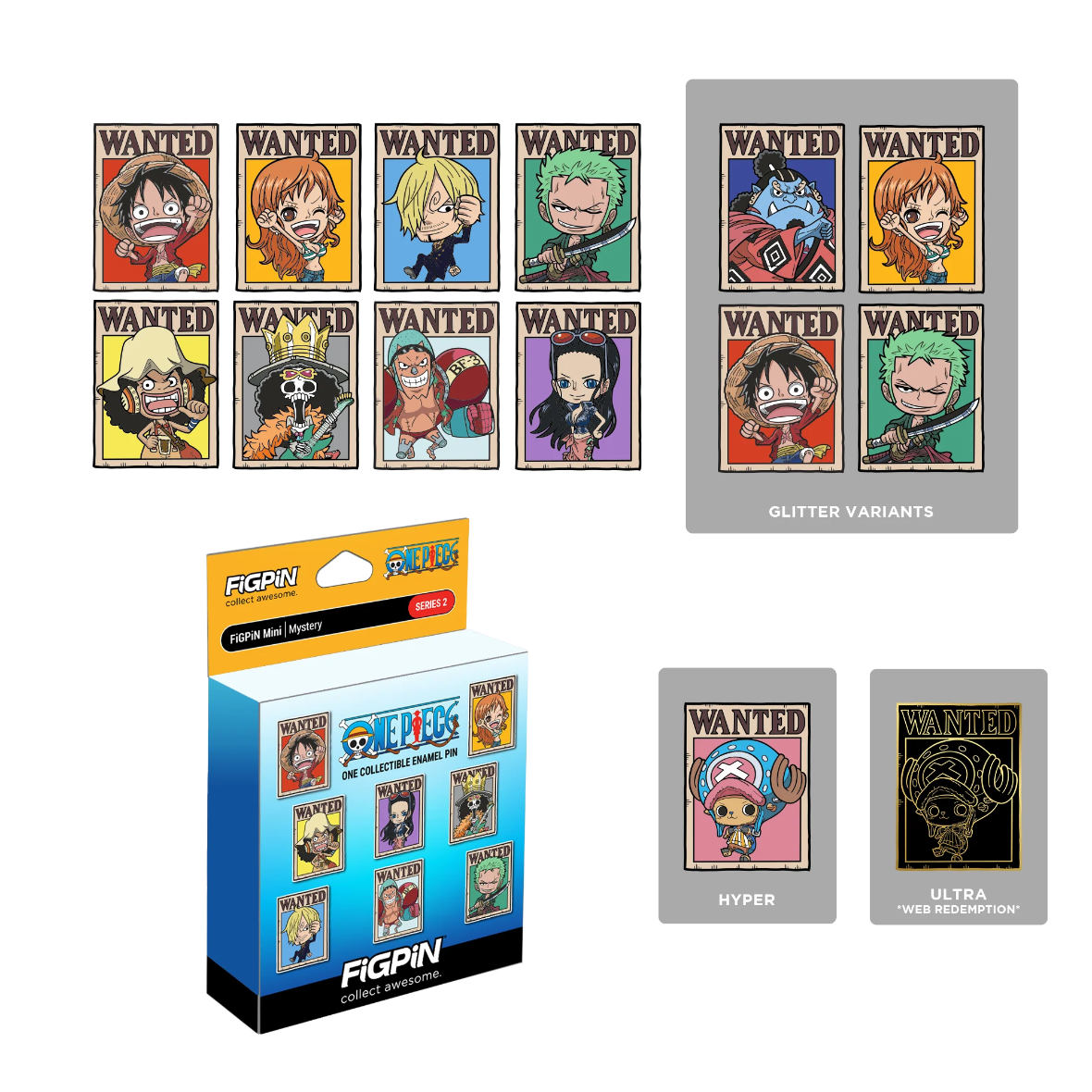 FIGPIN ONE PIECE MYSTERY MINI PIN SERIES 2