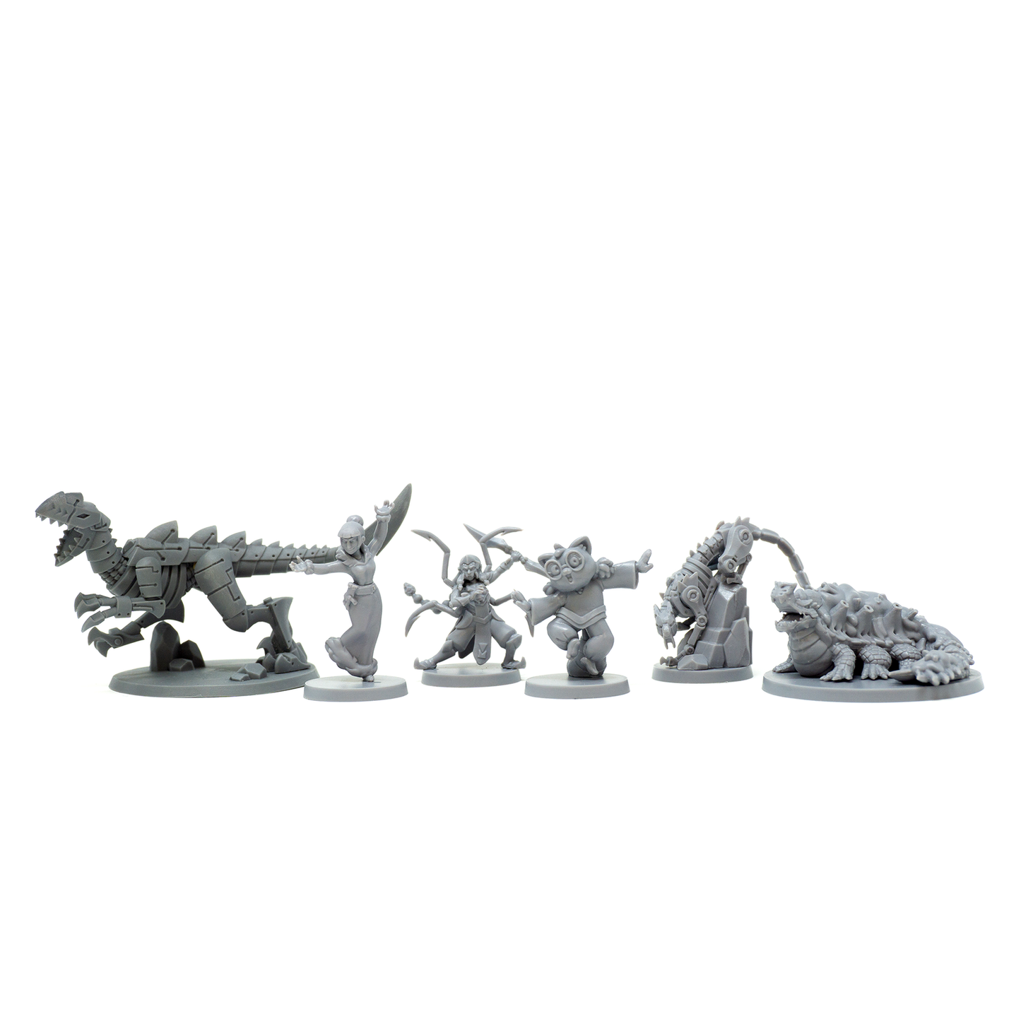 Fool’s Gold: Into the Bellowing Wilds, Monsters, Monks and Mechs Miniatures