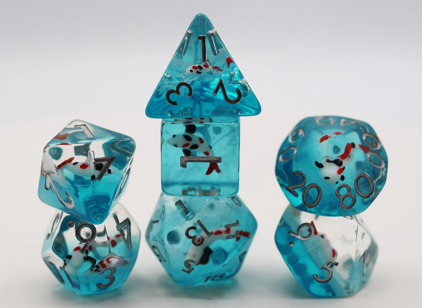 Foam Brain - Water Garden Koi RPG Dice Set