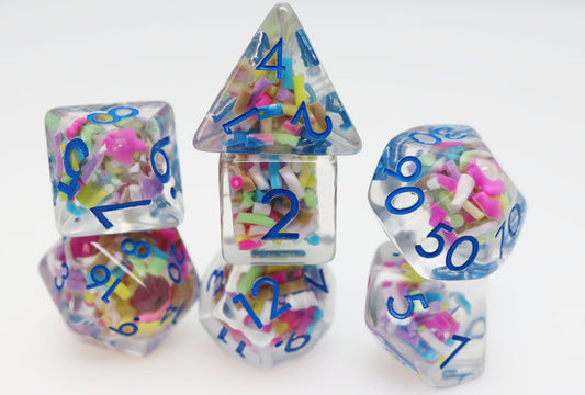 Foam Brain - Ice Cream Sprinkles RPG Dice Set